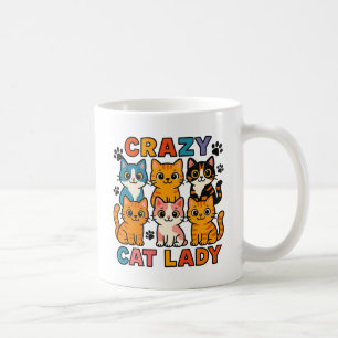 Mug Dame aux Chats Empilage de Chats