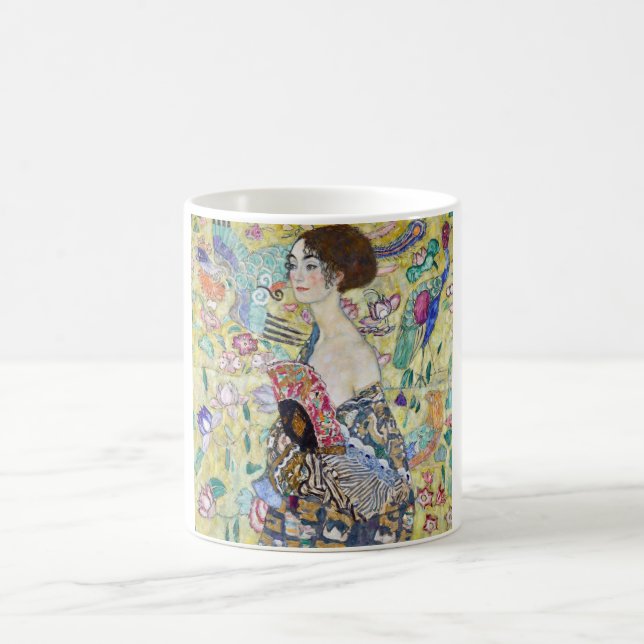 Mug Dame avec un ventilateur, Gustav Klimt (Centre)