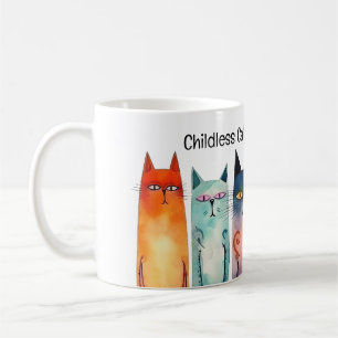 Mug Dame chatte sans enfant pour Kamala Whimsical