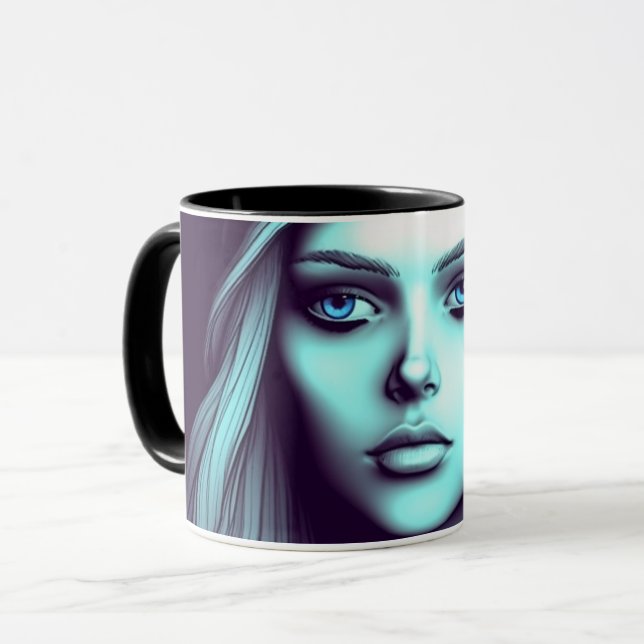 Mug Dame de dessin (Devant gauche)