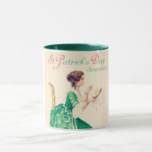 Mug Dame de la Saint Patrick, Vintage