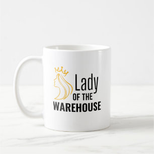 Mug Dame de l'entrepôt - Conception couronnée