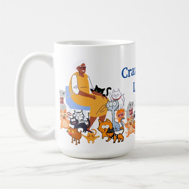 Mug Dame des chats fous (Gauche)