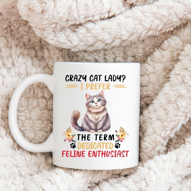 Mug "Dame du chat fou" (Créateur téléchargé)