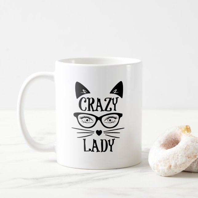 Mug Dame du Crazy Cat (Avec donut)