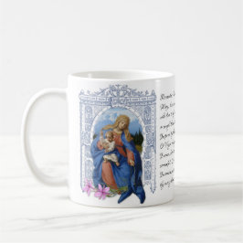 Mug Dame du Rosaire Vierge Mère Marie Prière Café