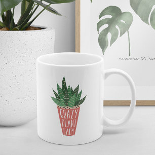 Mug Dame Plante folle   Amoureux Plantes amusants