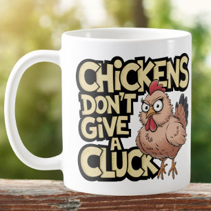 Mug Dame Poule Folle Antisociale Ferme Clac Clac
