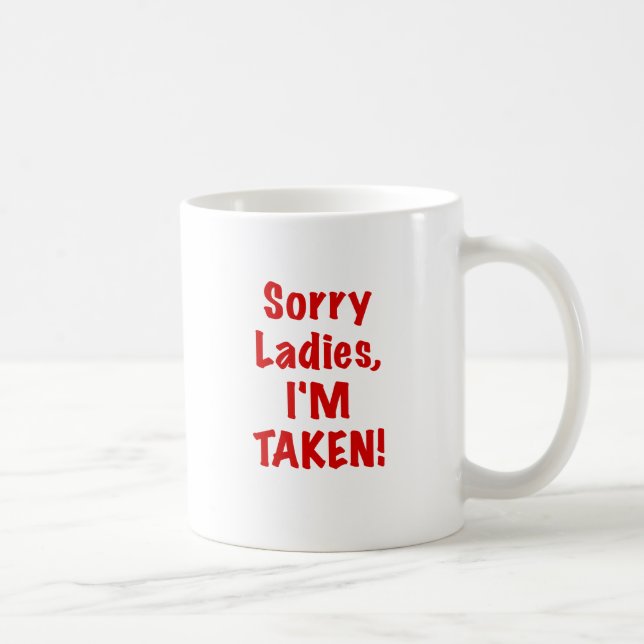 Mug Dames désolées Im pris (Droite)