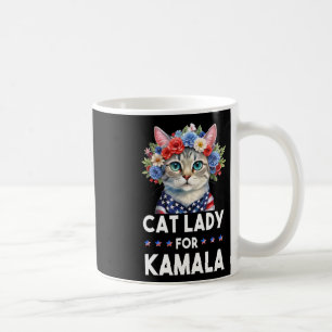 Mug Dames pour Kamala Drôle de Chat 2024 Président Kam