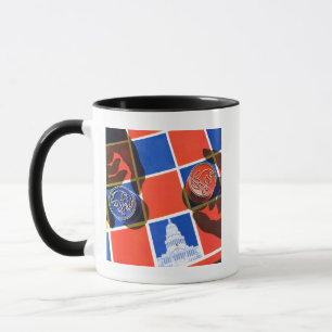 Mug Damier d'élection