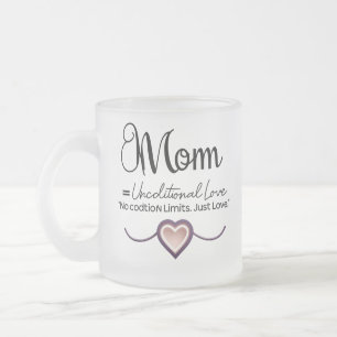 Mug d'amour maman minimale - Conception d'amour in