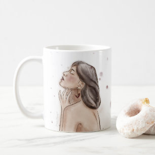 Mug d'amour personnel   Blanc et éclat