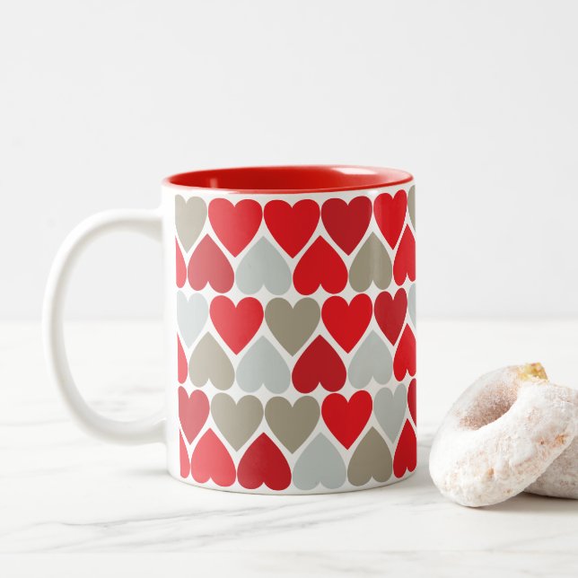 Mug d'amour rouge (Avec donut)