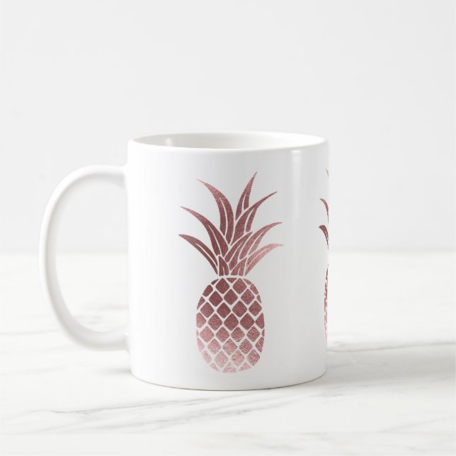 Mug d'ananas à huile d'or Rose (Gauche)