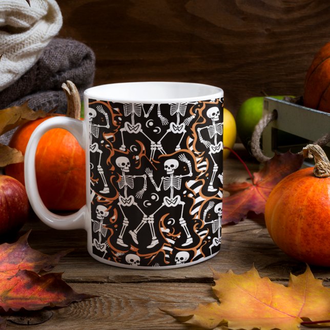 Mug Dancing Skeletons Halloween ou Jour des Morts (Créateur téléchargé)