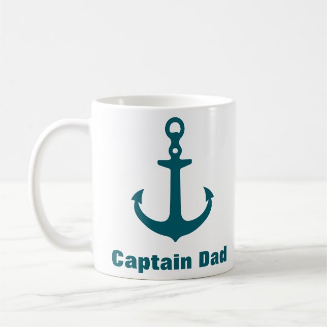 Mug d'Ancres nautiques personnalisées avec nom per (Gauche)