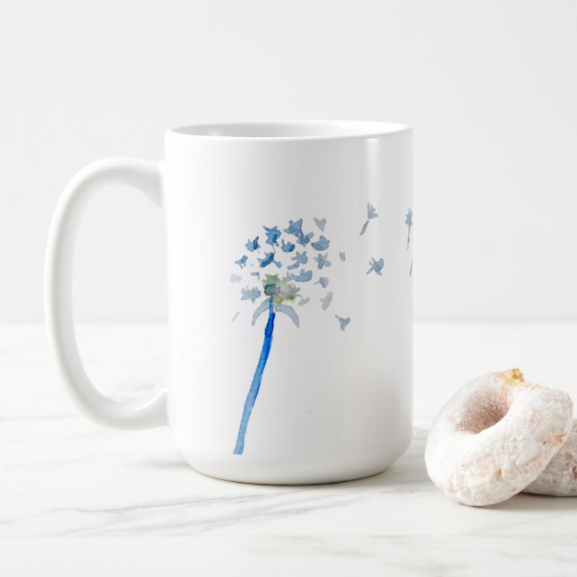 Mug Dandelion aquarelle (Avec donut)