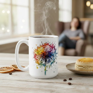 Mug Dandelion Aquarelle Vibrante