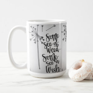 Mug Dandelion inspiration - mauvaise herbe/souhait