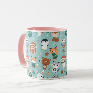 Mug d'animaux de Noël