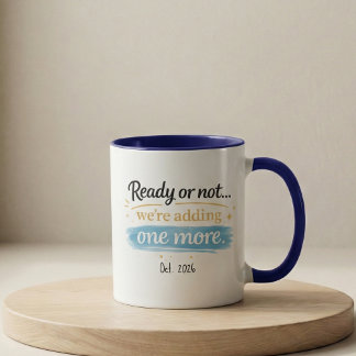 Mug d'annonce de grossesse Prêt ou pas