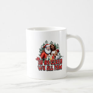 Mug Dans Da Clerb Nous Fam Jesus Père Noël Funny Noël