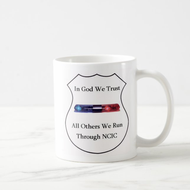 Mug Dans Dieu nous faisons confiance (Droite)