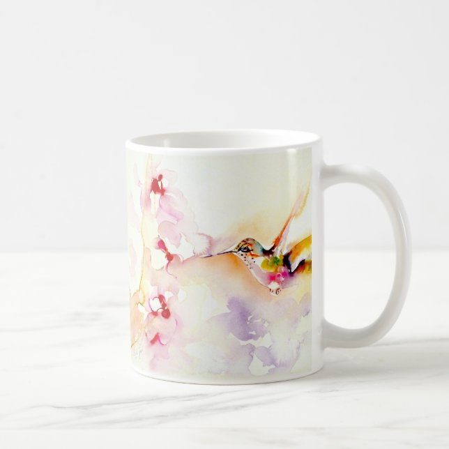 Mug "Dans" la copie rose de colibri (Droite)