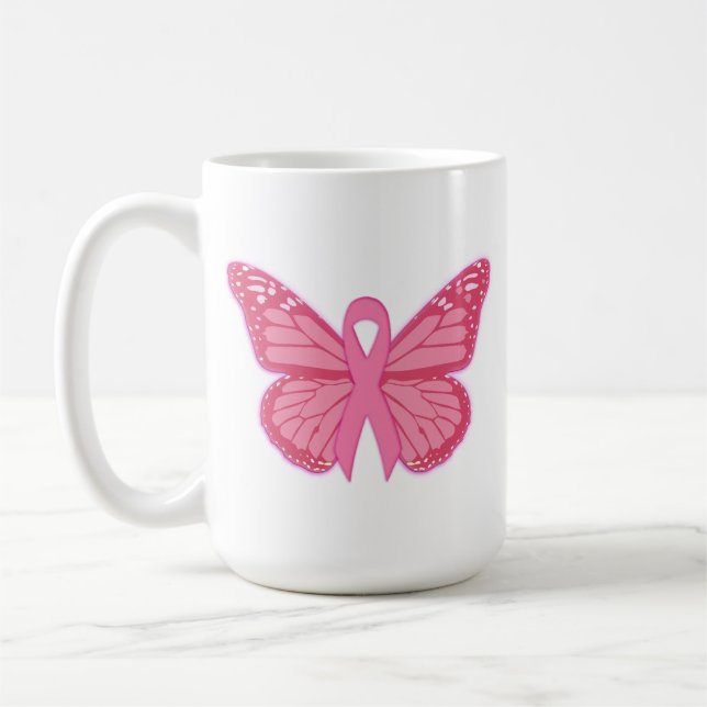 Mug Dans Le Papillon Rose (Gauche)