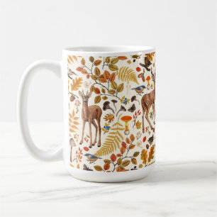 Mug Dans les bois / Cerf d'automne sur le blanc