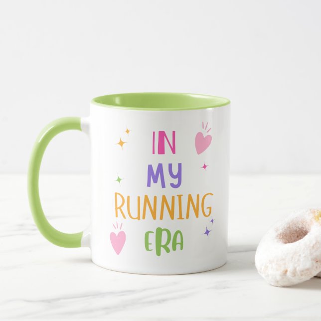 Mug Dans Ma Chemise De L'Ère En Cours | Dons de coureu (Avec donut)