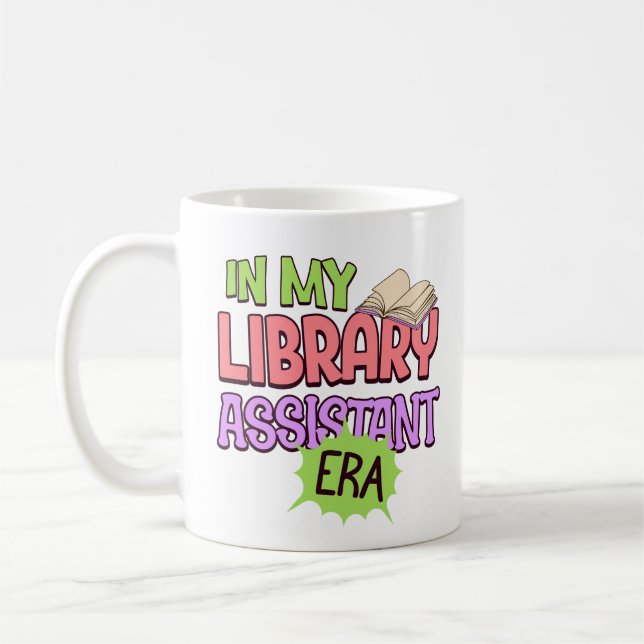 Mug Dans Mon Bibliothécaire Assistant Era Bibliothèque (Gauche)