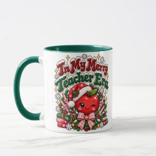 Mug Dans Mon Ère de Professeur Joyeux Noël Apple Perso