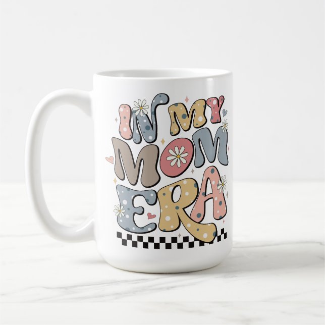Mug Dans Mon Maman Era Lover Maman Super pour la fête  (Gauche)