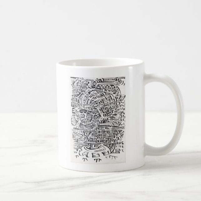 Mug Dans un lieu intermédiaire, dessin à encre (Droite)