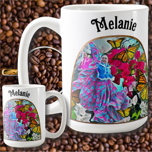 Mug Danse avec Fleurs & Papillons PV01