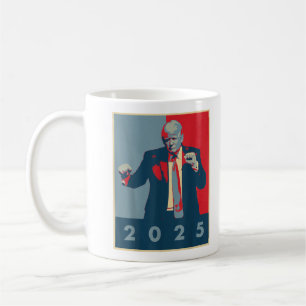 Mug Danse drôle de Trump, Effet Pop Art Trump 2025