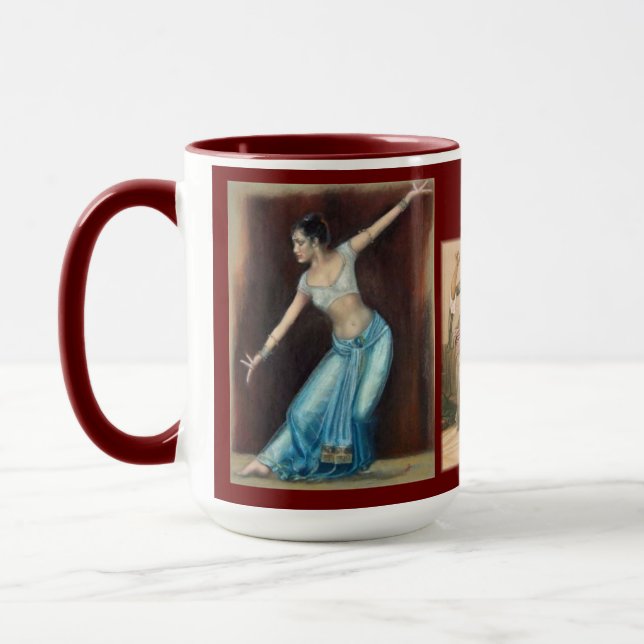 Mug "Danse du ventre (égyptien arabe : ♥ ص chanter) (Gauche)