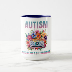 Mug Danser à un autre rythme. Sensibilisation sur l'au