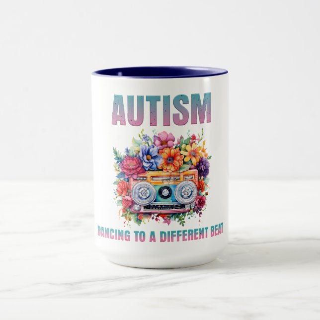Mug Danser à un autre rythme. Sensibilisation sur l'au (Centre)
