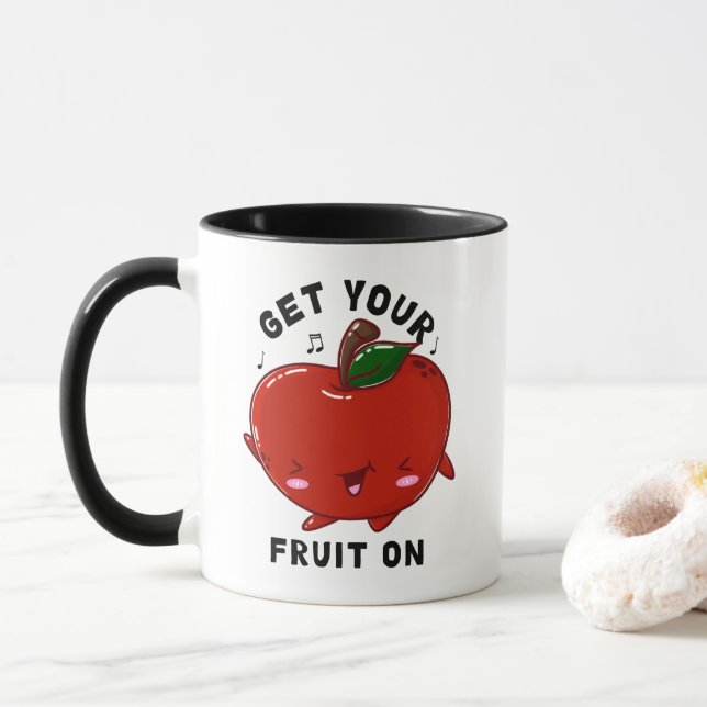 Mug Danser Kawaii Apple (Avec donut)