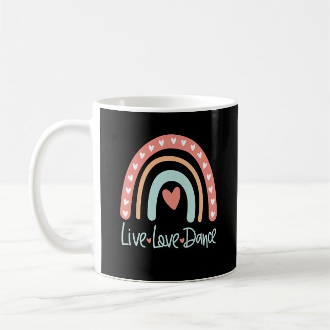 Mug Danser Live Love Dancer Ballet Tap Hip hop Enseign (Gauche)