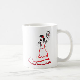 Mug danseur du crâne à sucre espagnol