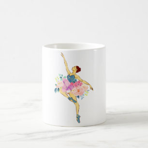 Mug Danseuse de ballet Danseuse Ballerine Fleur Floral