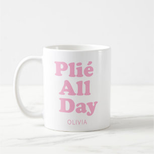 Mug Danseuse de Ballet Nom Personnalisé Ballerine Rose