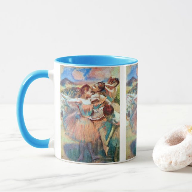 Mug Danseuses dans un paysage d'Edgar Degas (Avec donut)