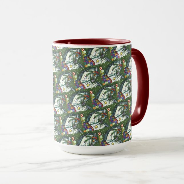 MUG DAPPLE GRAY DANS UN SEUL CHEVAL OUVERT SLEIGH, COL (Devant droit)