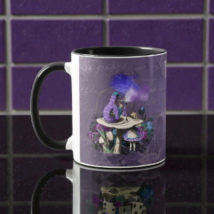 Mug Dark Alice Rustique Violet Foncé