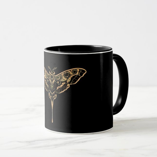 Mug Dark Elegance Noir & Gold (Devant droit)